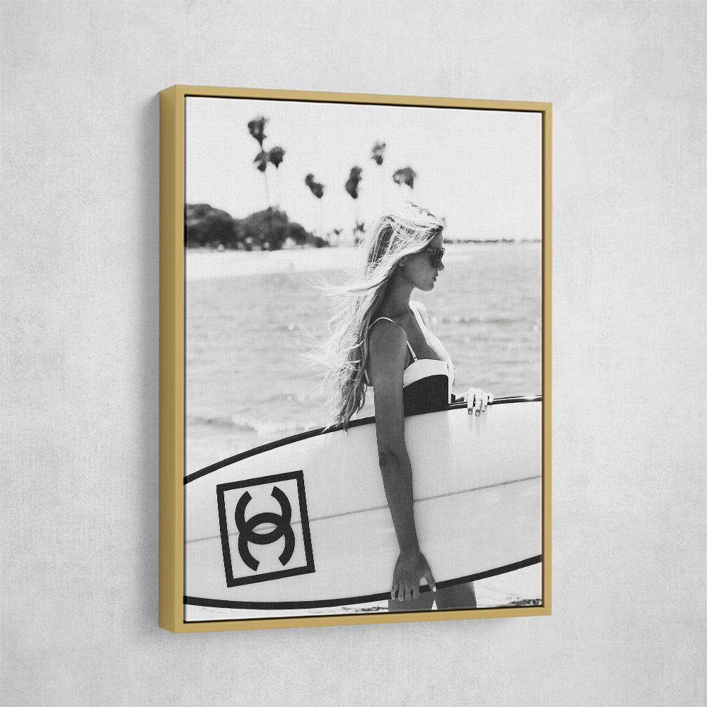 Oliver Gal シャネル　Surfer Girl キャンバスアート Chanel Surfer Girl Wall Art
